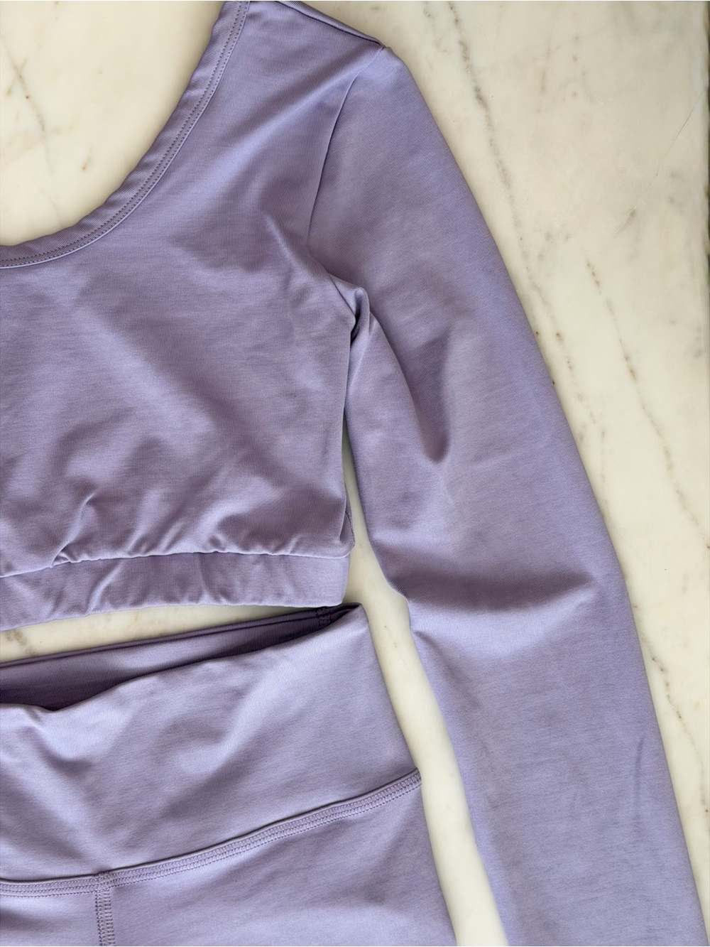 Designed for Fitness Lavender Crop Top & Leggings Activewear Set - S - Picture 7 of 15